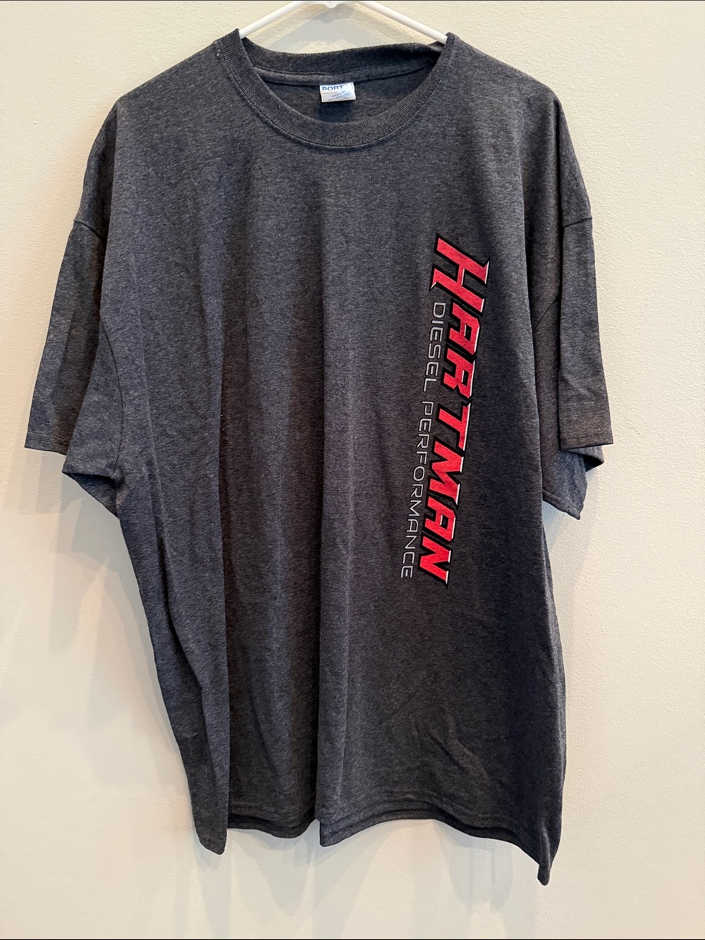Harman Charcoal Short-Sleeve Tee with Red Vertical Logo